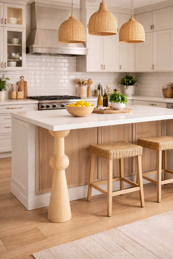 Wooden Table & Bar Leg – Handmade Furniture Support, H880 mm