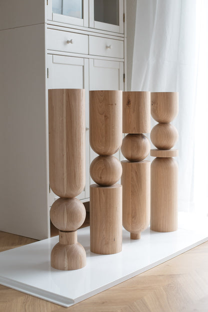 Table & Bar Wooden Furniture Leg, H690 mm