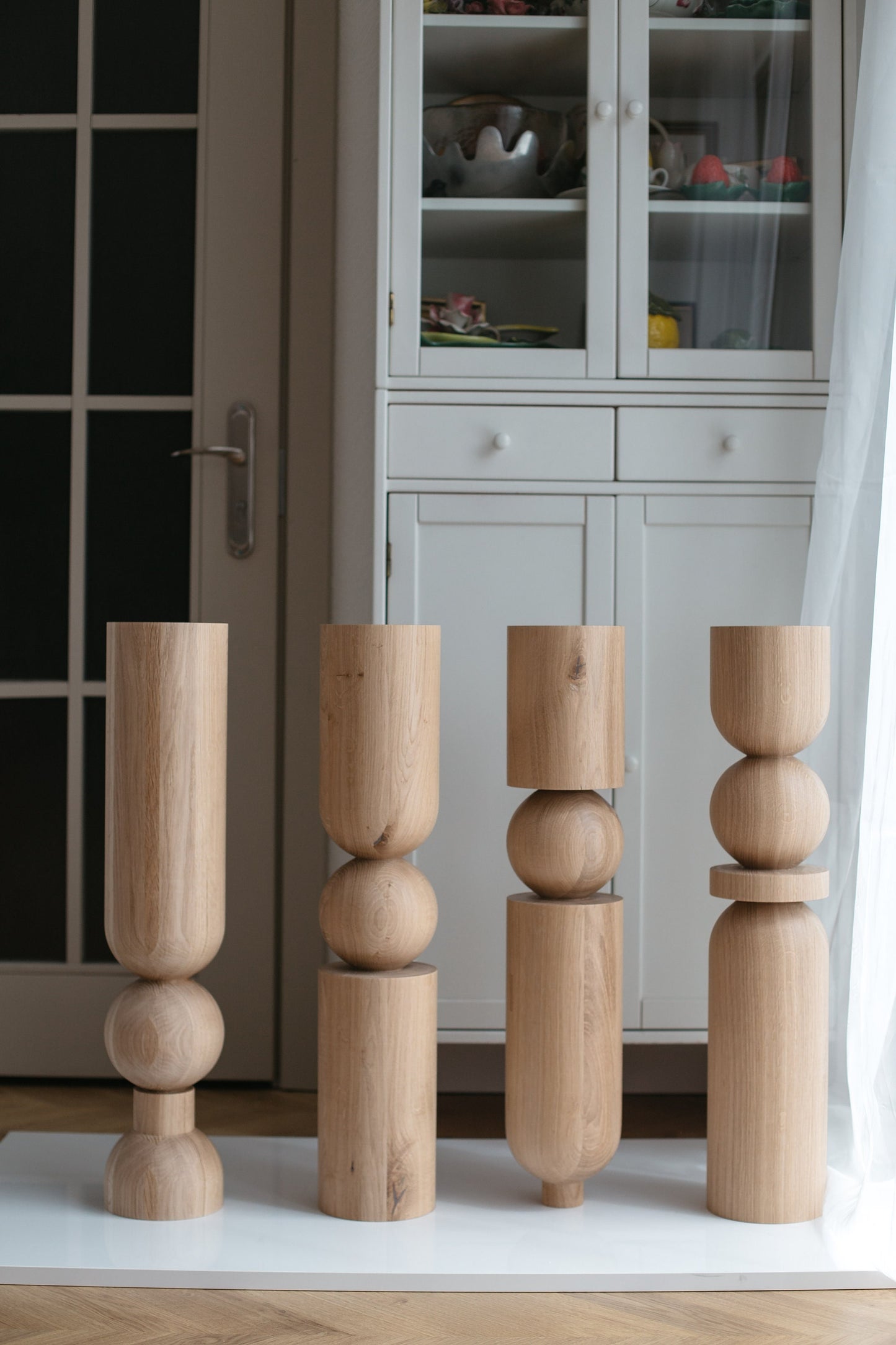 Table & Bar Wooden Furniture Leg, H690 mm
