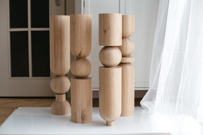 Table & Bar Wooden Furniture Leg, H690 mm